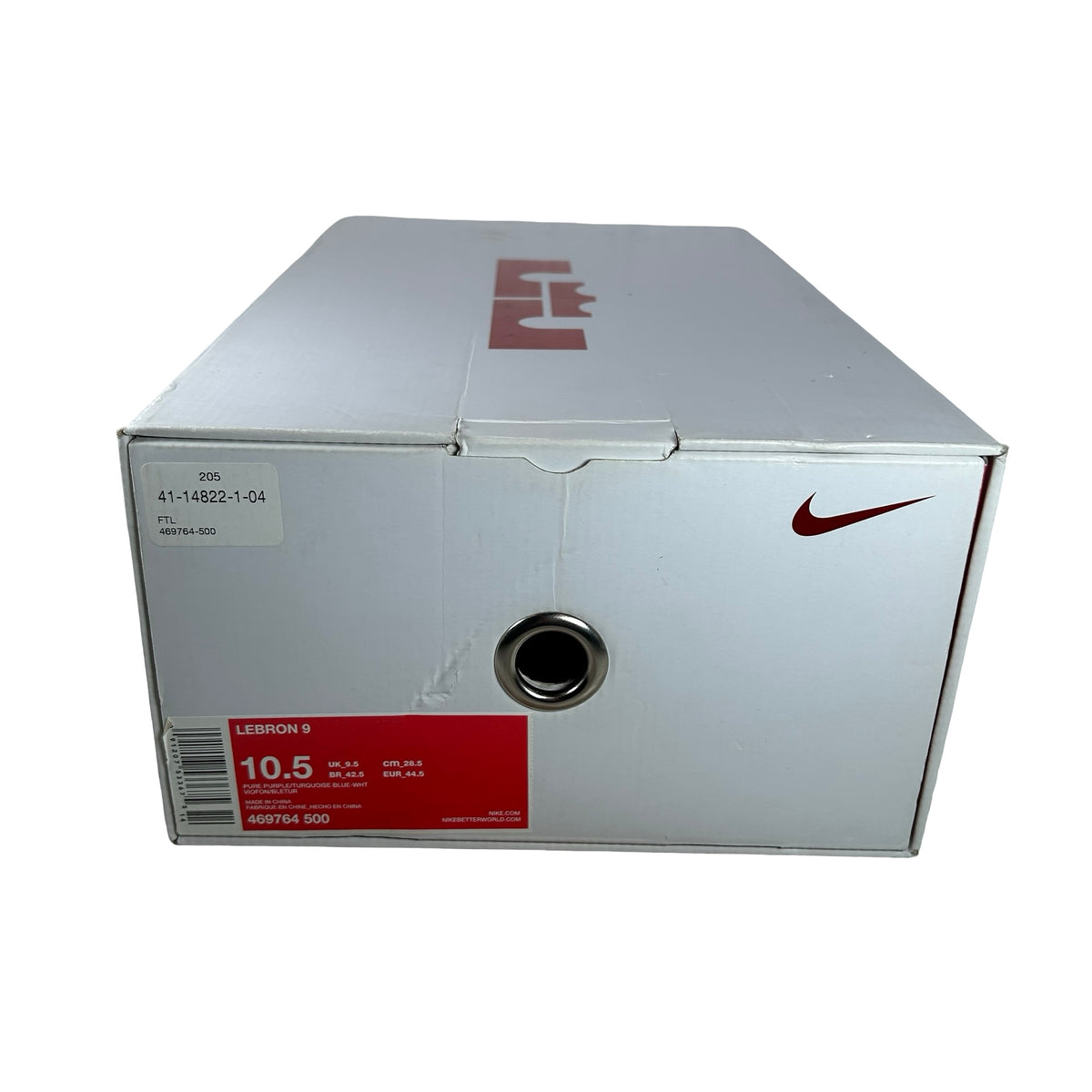 469764 500 Nike LeBron 9 Summit Lake Hornets [USED] - 10.5 M (Used)
