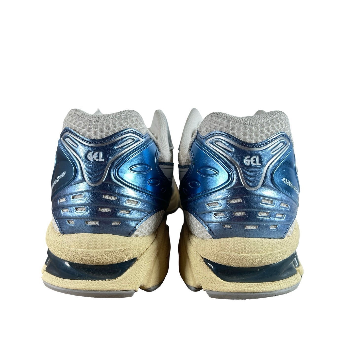 1203A537 102 ASICS Gel-Kayano 14 Cream Metallic Blue [USED] - 13 M (Used)