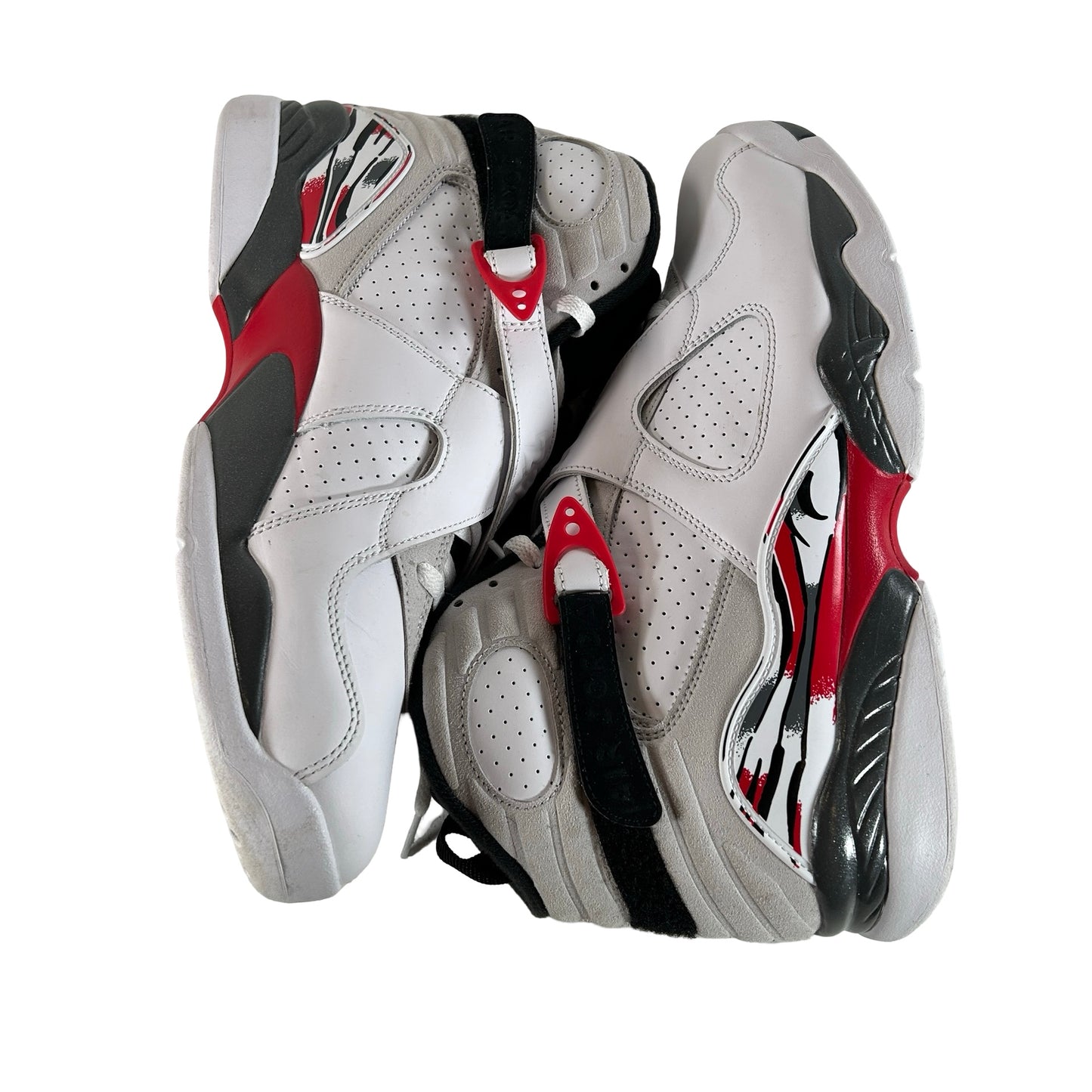 305381 100 Jordan 8 Retro White True Red (2025) [USED] - 12.5 M (No Box)