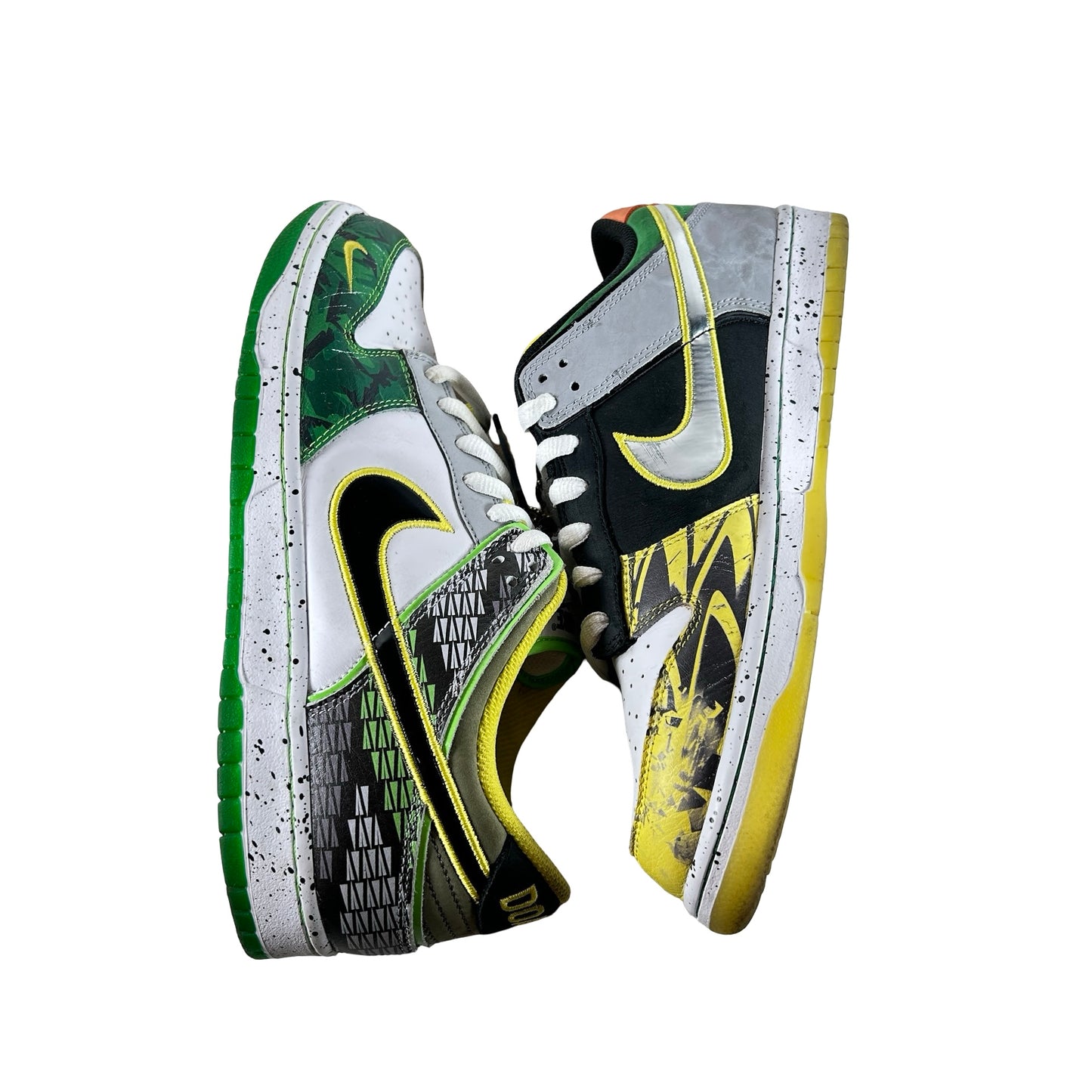 HV1454 100  Nike Dunk Low What the Duck Away University of Oregon PE [USED] - 10 M (Used2)