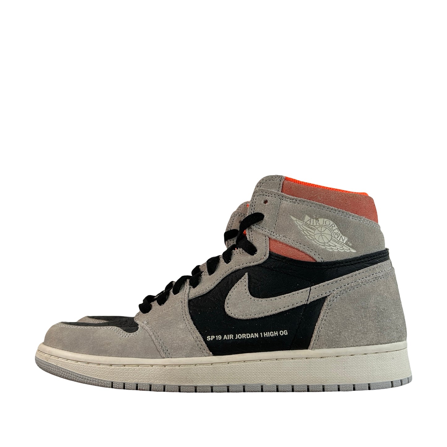 555088 018 Jordan 1 Gris Neutro Hyper Crimson