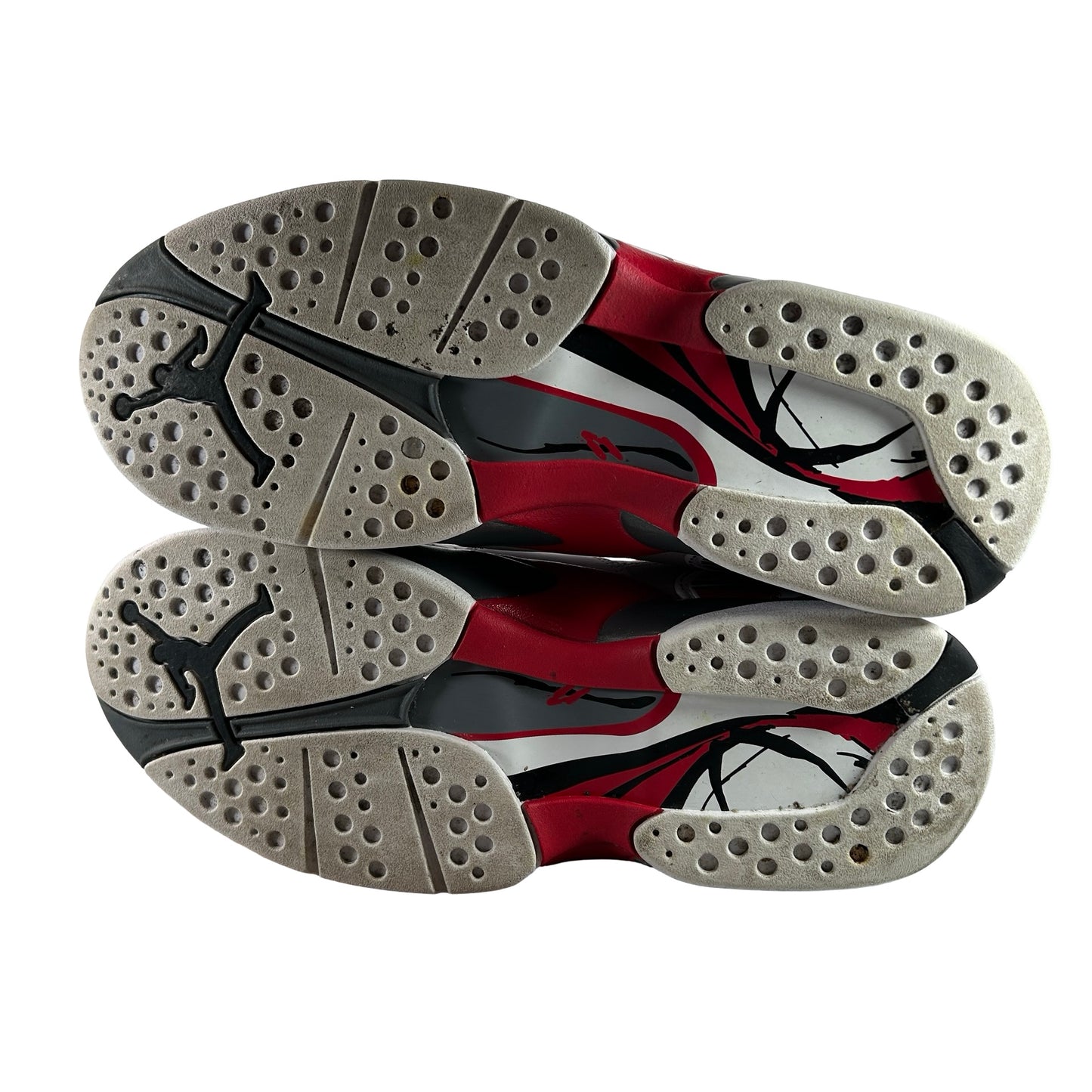 305381 100 Jordan 8 Retro White True Red (2025) [USED] - 9 M (Used4)