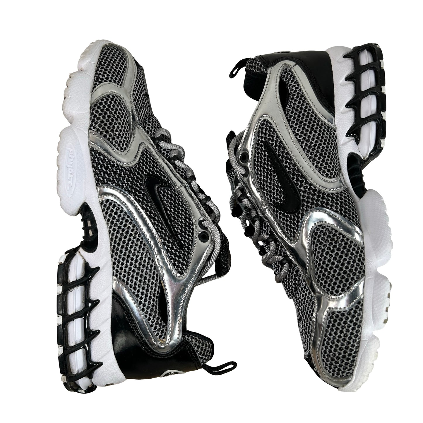 CU1854 001 Nike Air Zoom Spiridon Cage 2 Stussy Pure Platinum [USED] - 8 M (Used)