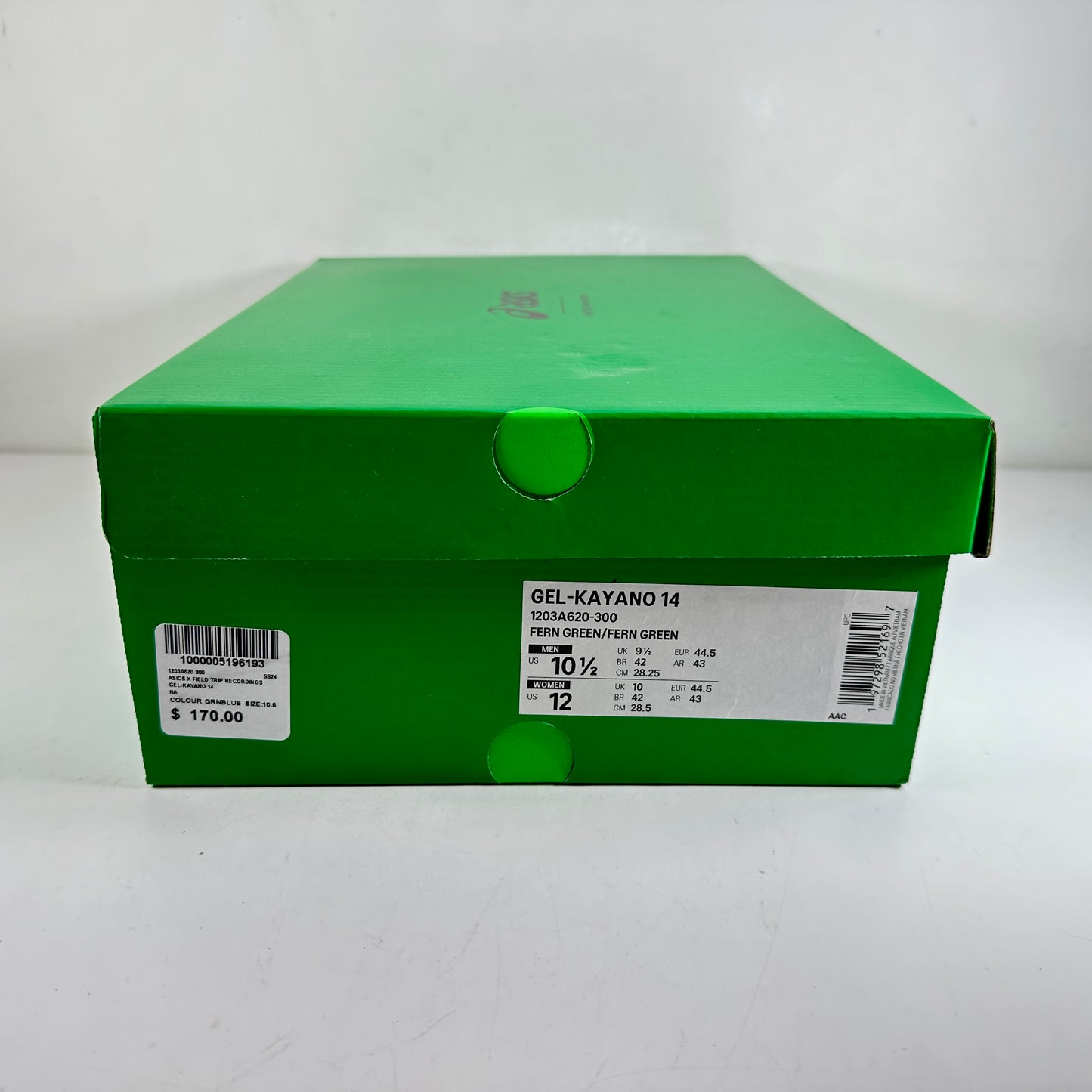 1203A620 300 ASICS Gel-Kayano 14 Field Trip Recordings Fern Green [USED] - 10.5 M (Used)