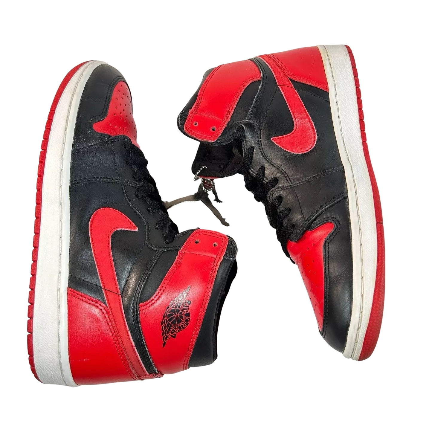 136066 061 Jordan 1 Retro Bred (2001) [USED] - 9 M (Used) (Slight Sole Separation)