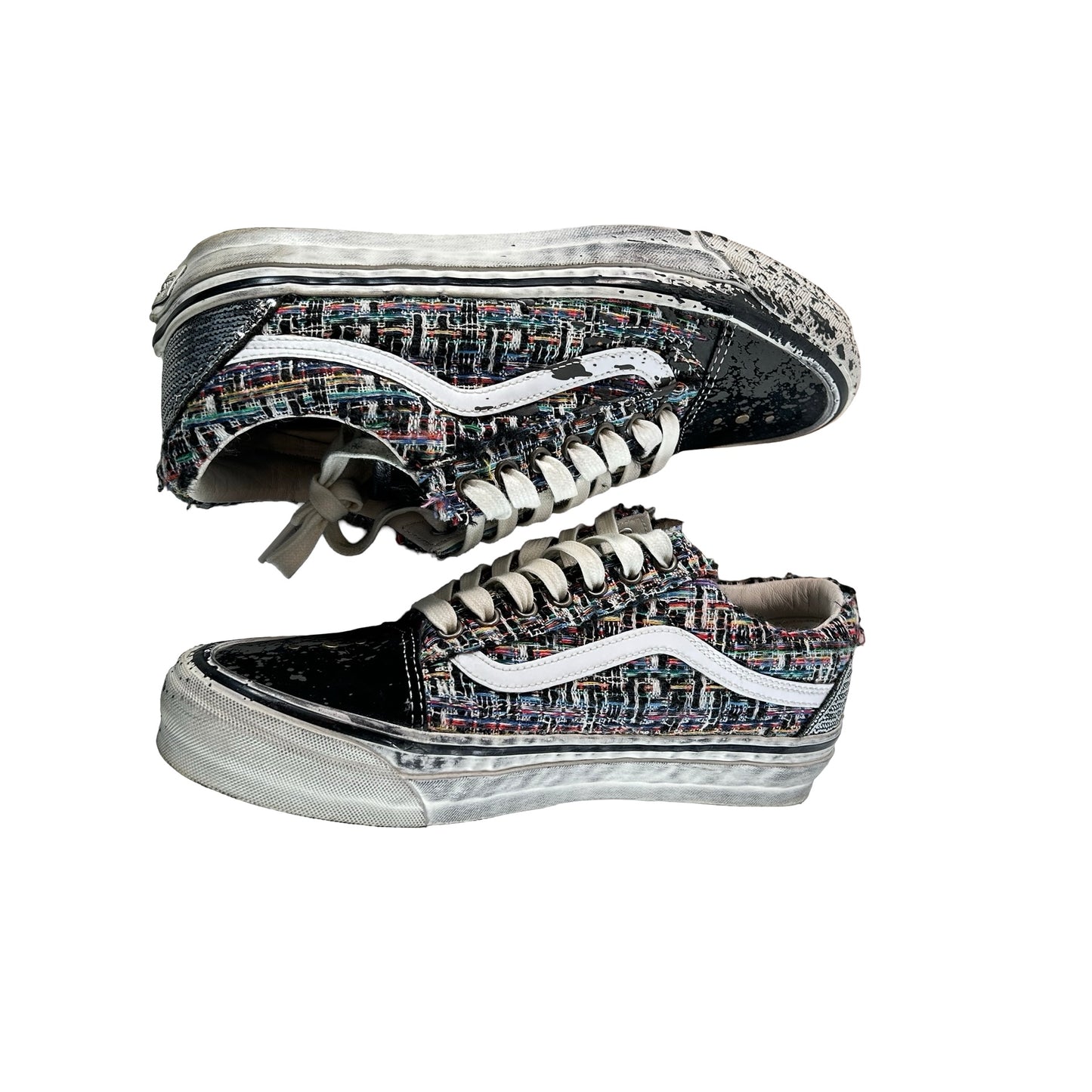 VN000D9VDE2 Vans Premium Old Skool Charms Black Gray [USED] - 8 M (Used2)