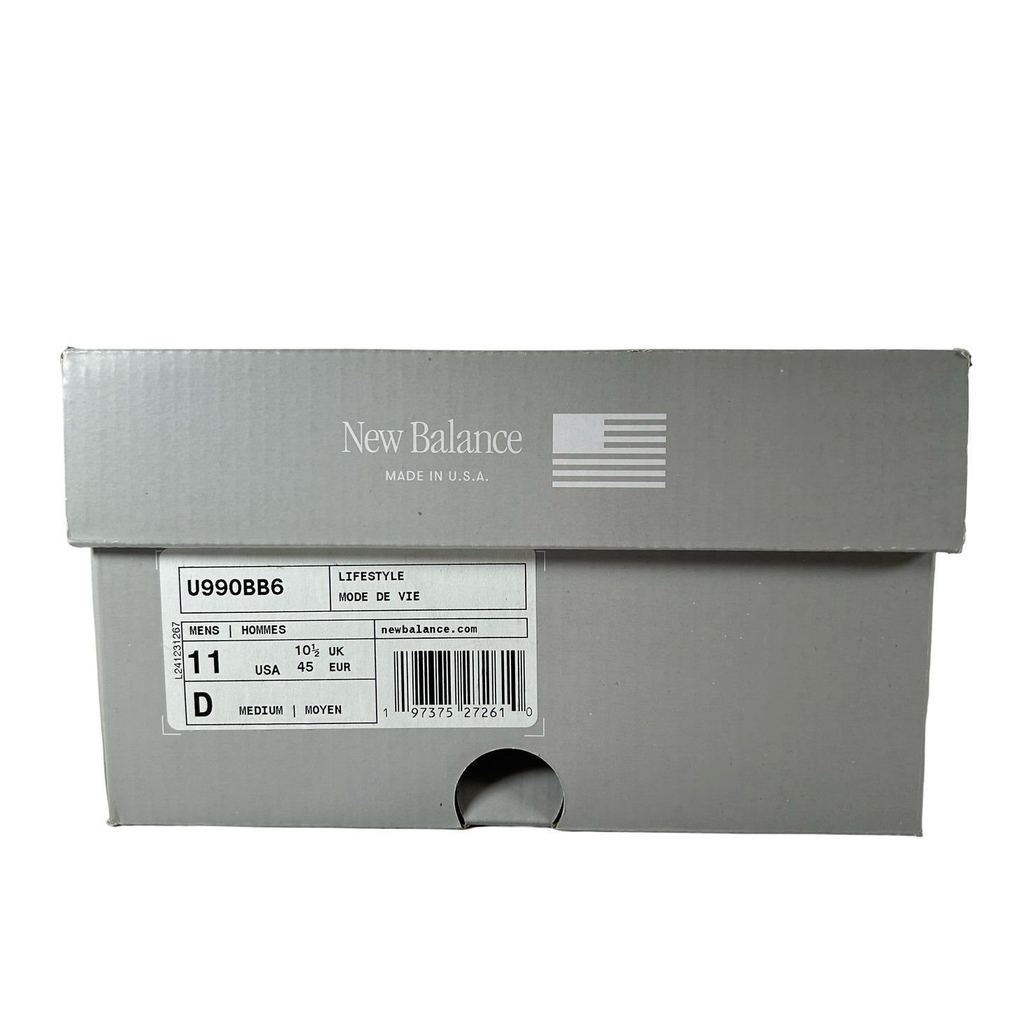 U990BB6 New Balance 990v6 Triple Black [USED] - 11 M (Used)