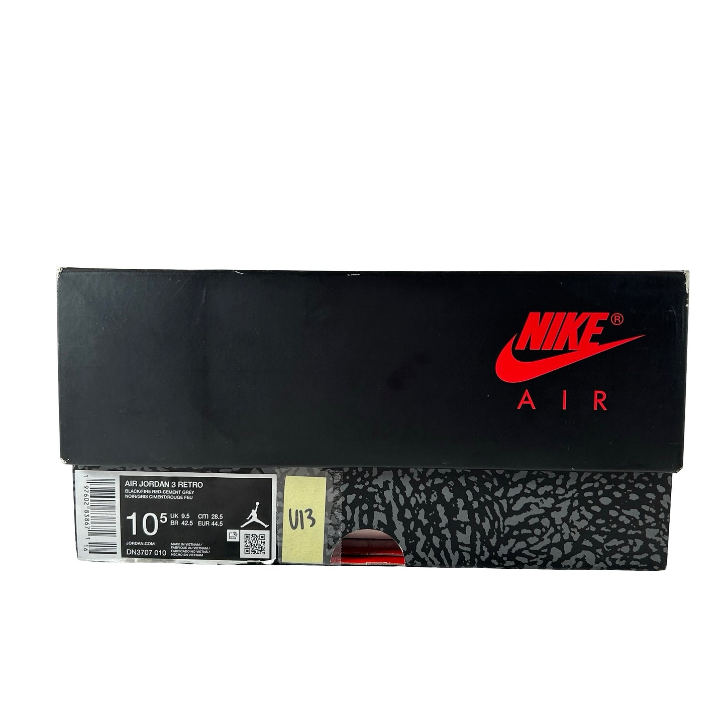 DN3707 010 Jordan 3 Retro OG Black Cement (2024) [USED] - 10.5 M (Used13)