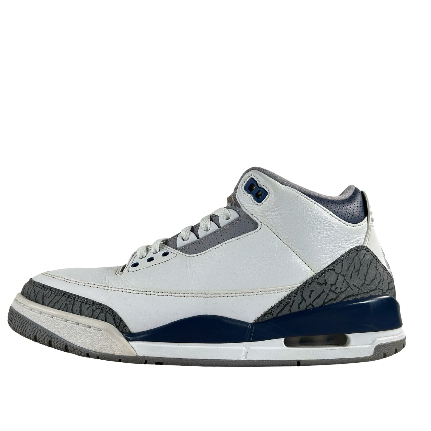 CT8532 140 Jordan 3 Retro Midnight Navy [USED] - 10 M (Used) (No Box)