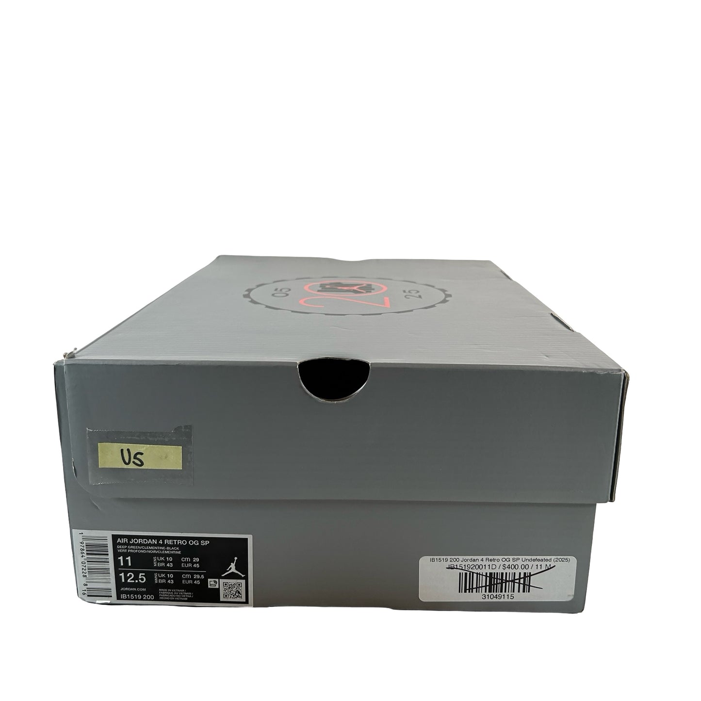 IB1519 200 Jordan 4 Retro OG SP Undefeated (2025) [USED] - 11 M (Used5)