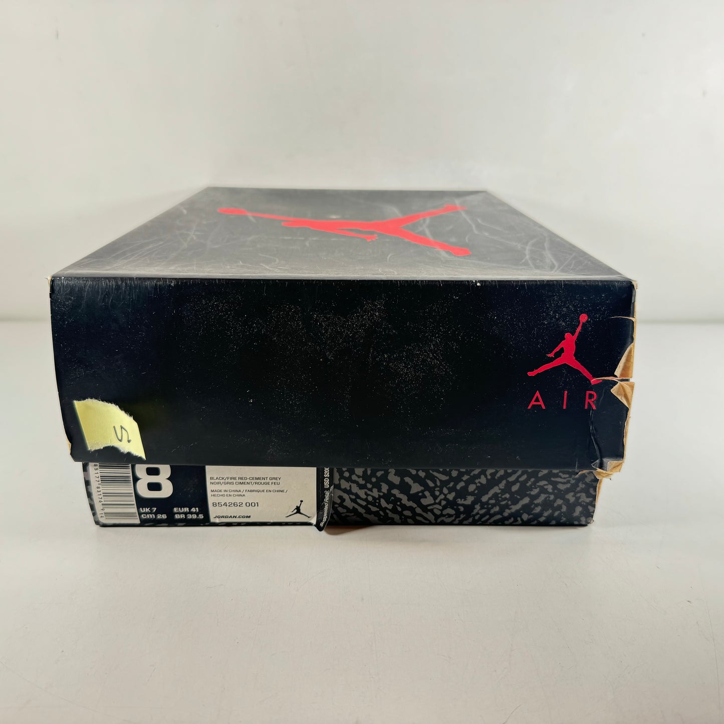 854262 001 Jordan 3 Black Cement 2018 [USED] - 8 M (Used2)