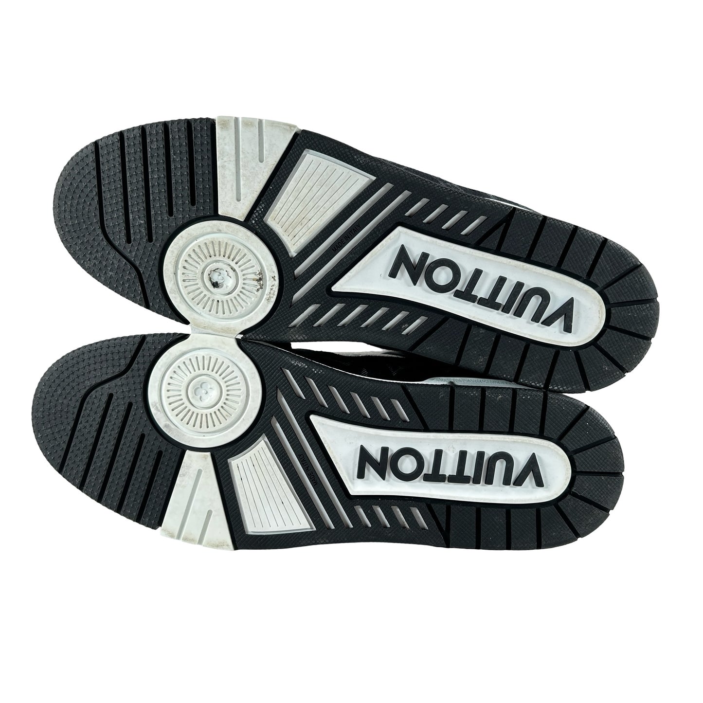 1A9JG9 Louis Vuitton LV Trainer White Black [USED] - LV 11 (Used)