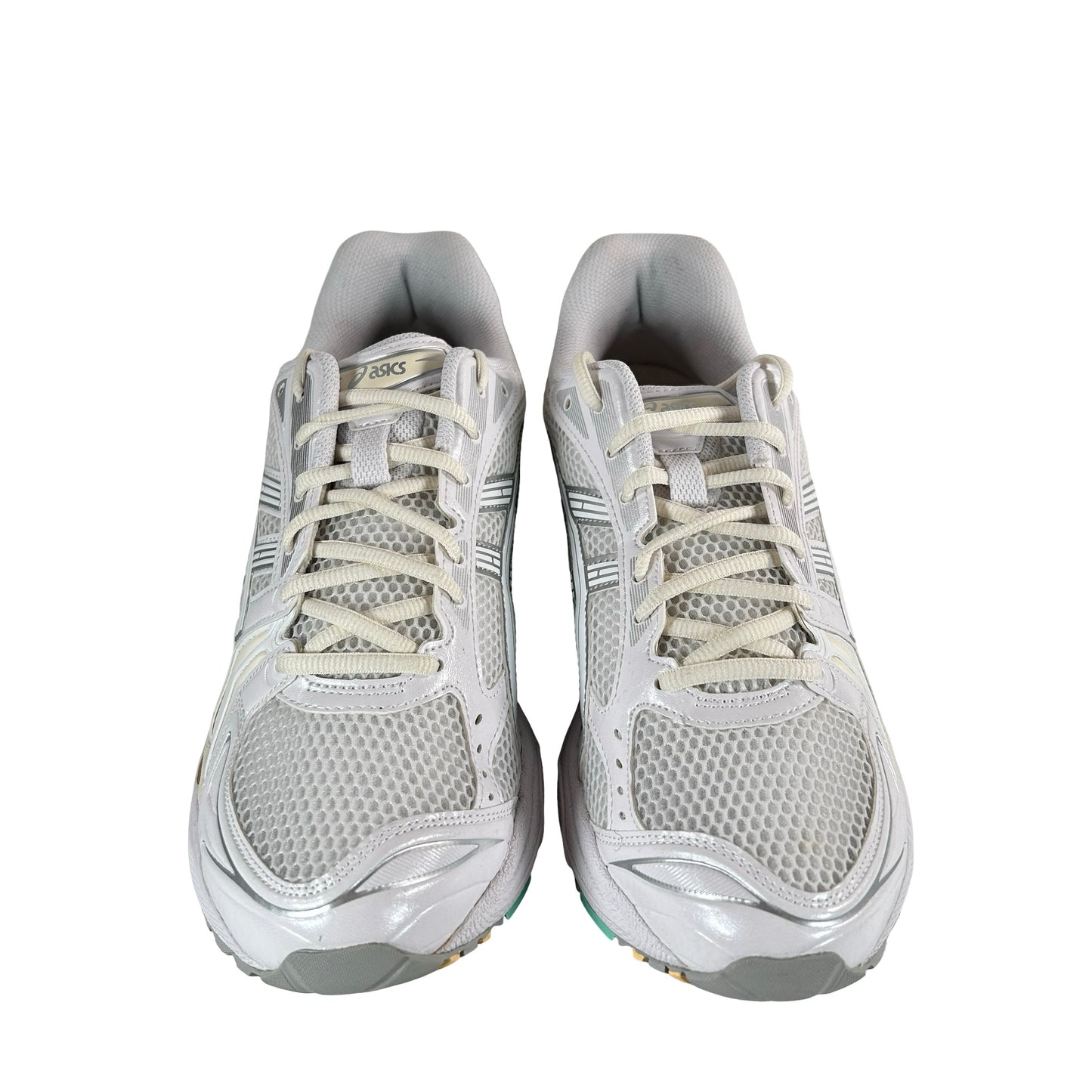 1203A537 107 ASICS Gel-Kayano 14 White Mint Gold [USED] - 11 M (VNDS)
