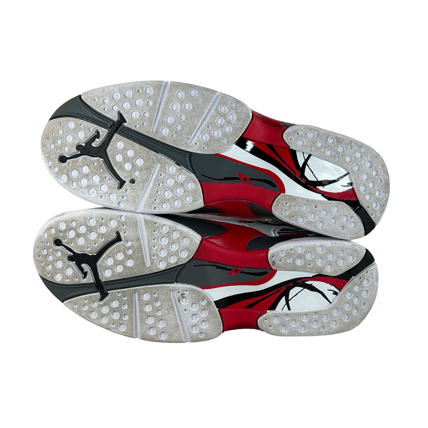 305381 100 Jordan 8 Retro White True Red (2025) [USED] - 11 M (Used2)