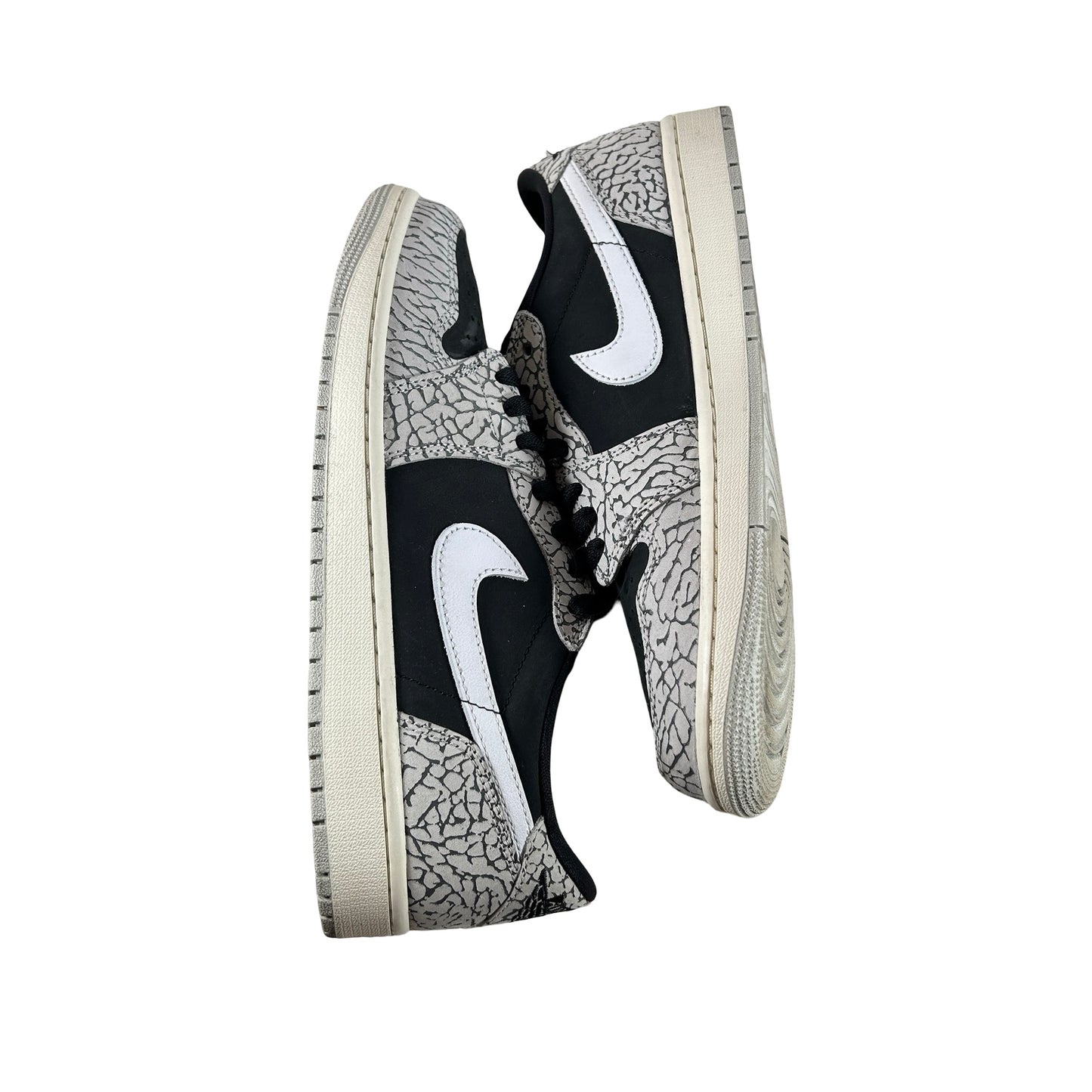 CZ0790 001 Jordan 1 Retro Low OG Black Cement [USED] - 9.5 M (Used)