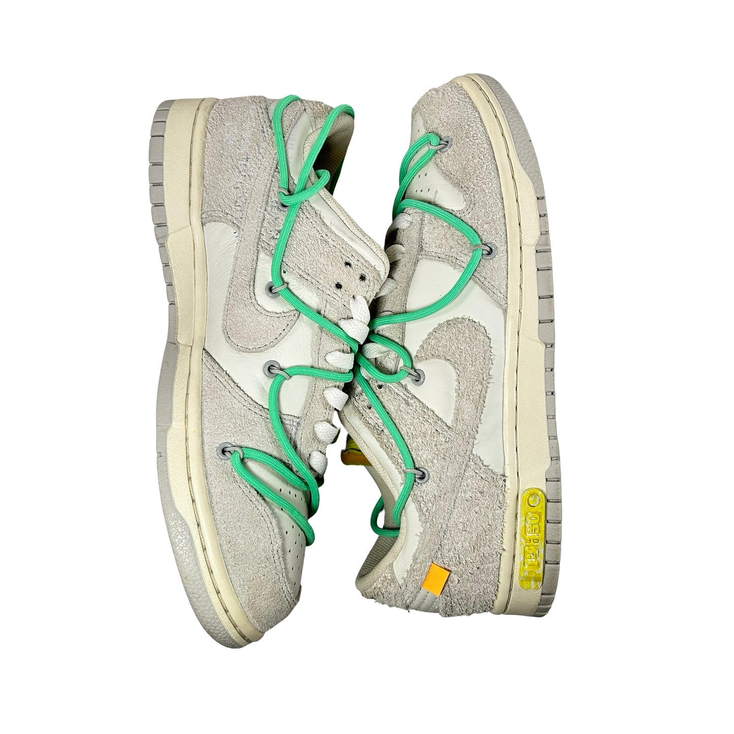 DJ0950 106 Nike Dunk Low Off-White Lot 14 [USED] - 8 M (Used)