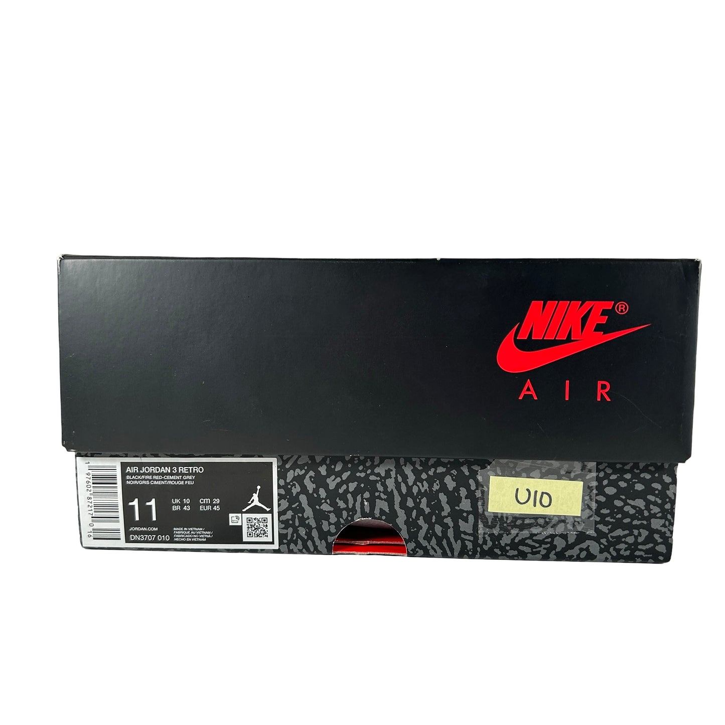DN3707 010 Jordan 3 Retro OG Black Cement (2024) [USED] - 11 M (Used10)