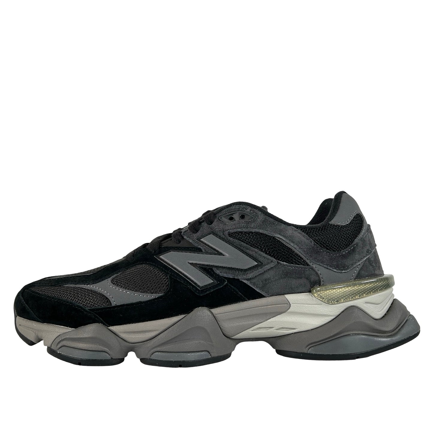 U9060BLK New Balance 9060 Black Castlerock Grey [USED] - 10.5 M (Used)