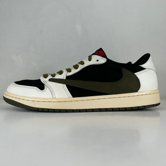 DZ4137 106 Jordan 1 Retro Low OG SP Travis Scott Olive (W) [USED] - 13 W (Used)