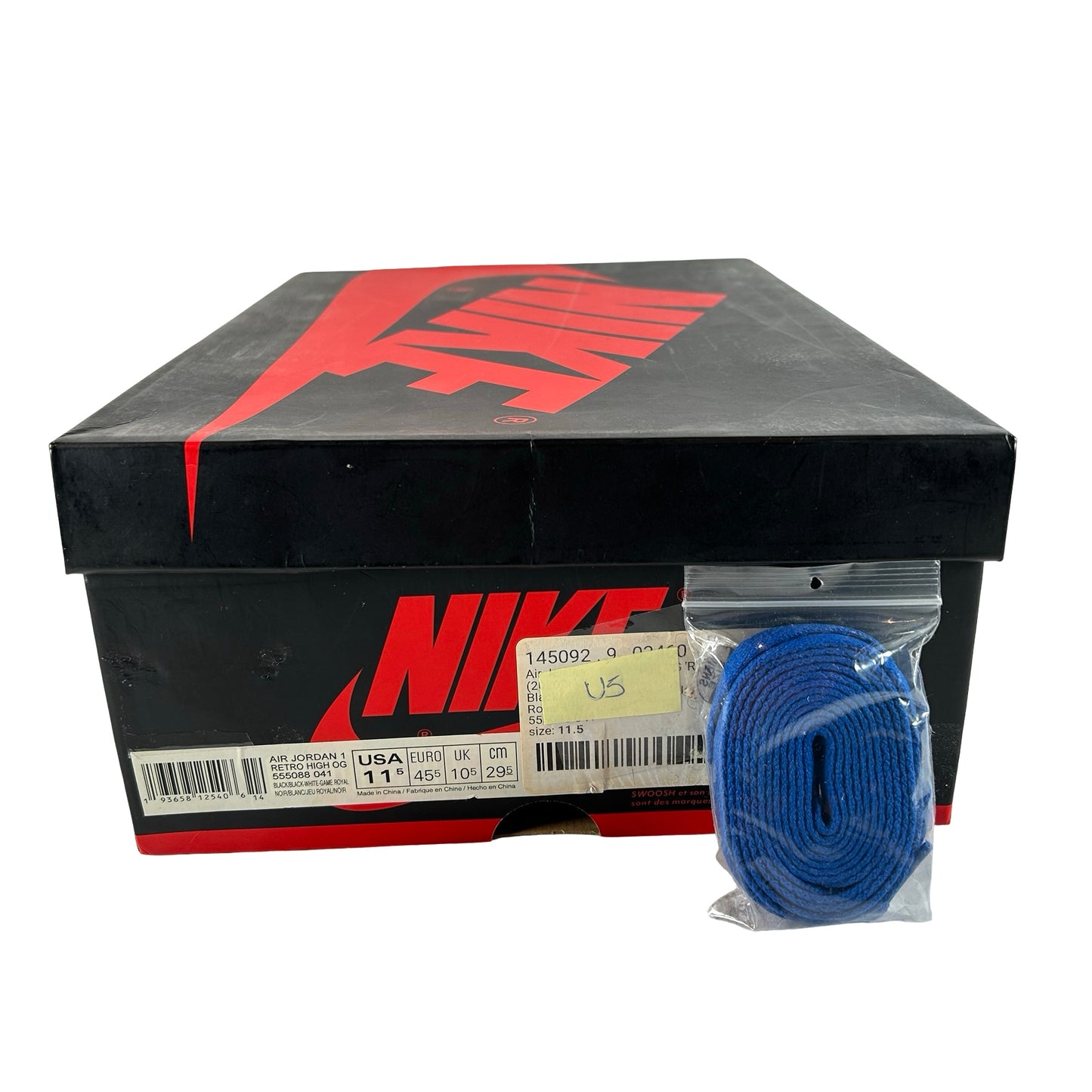 555088 041 Jordan 1 Royal Toe [USED] - 11.5 M (Used5)
