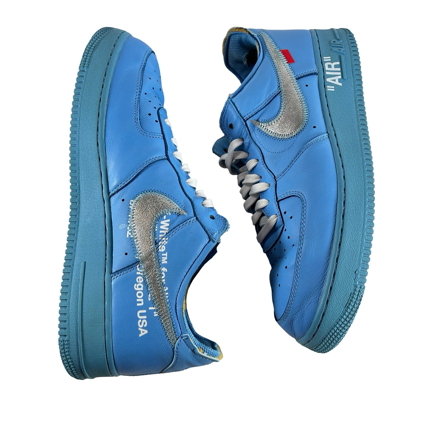 CI1173 400 Off White Nike Air Force 1 Low '07 MCA University Blue [USED] - 11 M (Used) (No Box)