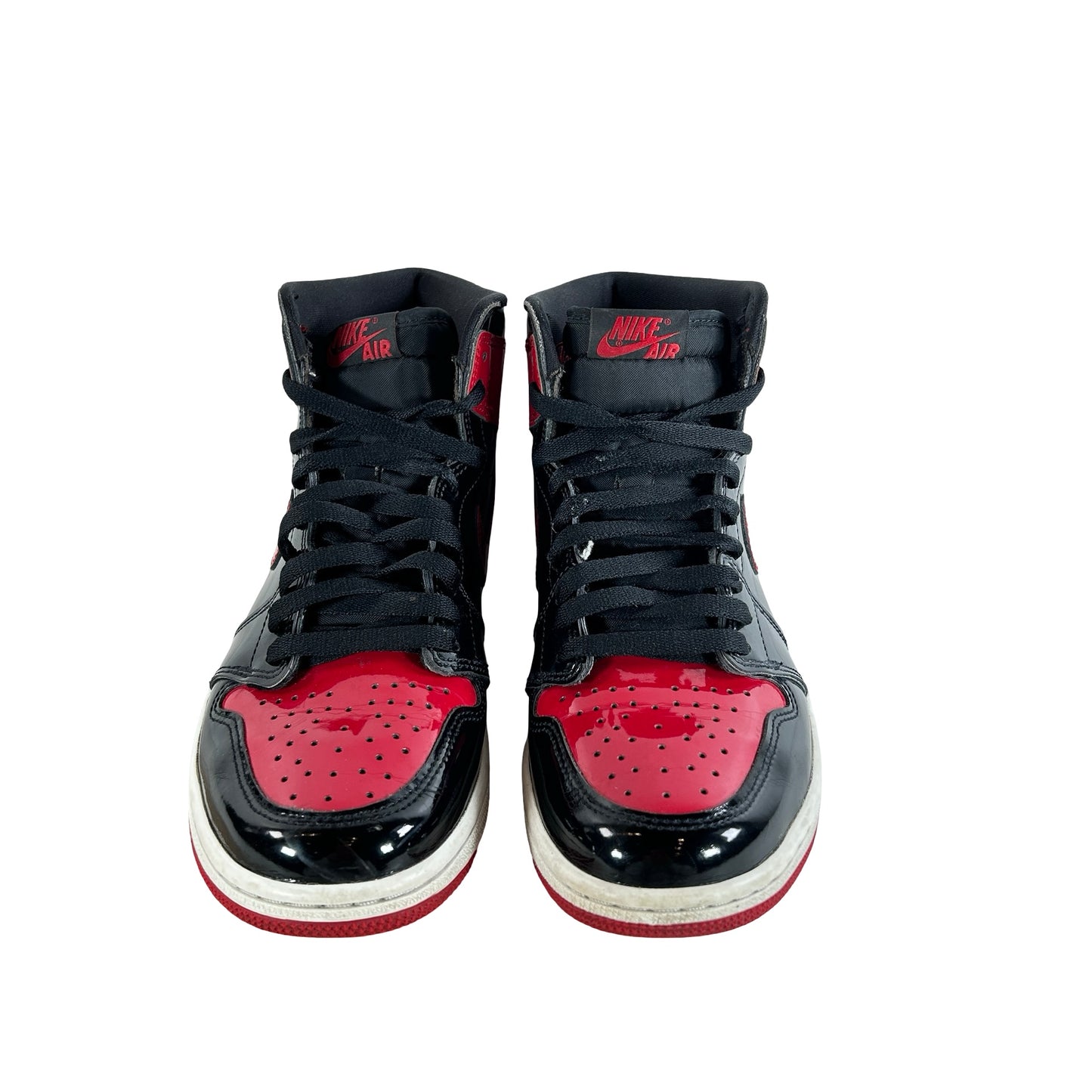 555088 063 Jordan 1 Retro High OG Patent Bred [USED] - 8 M (Used2) (No Box2)