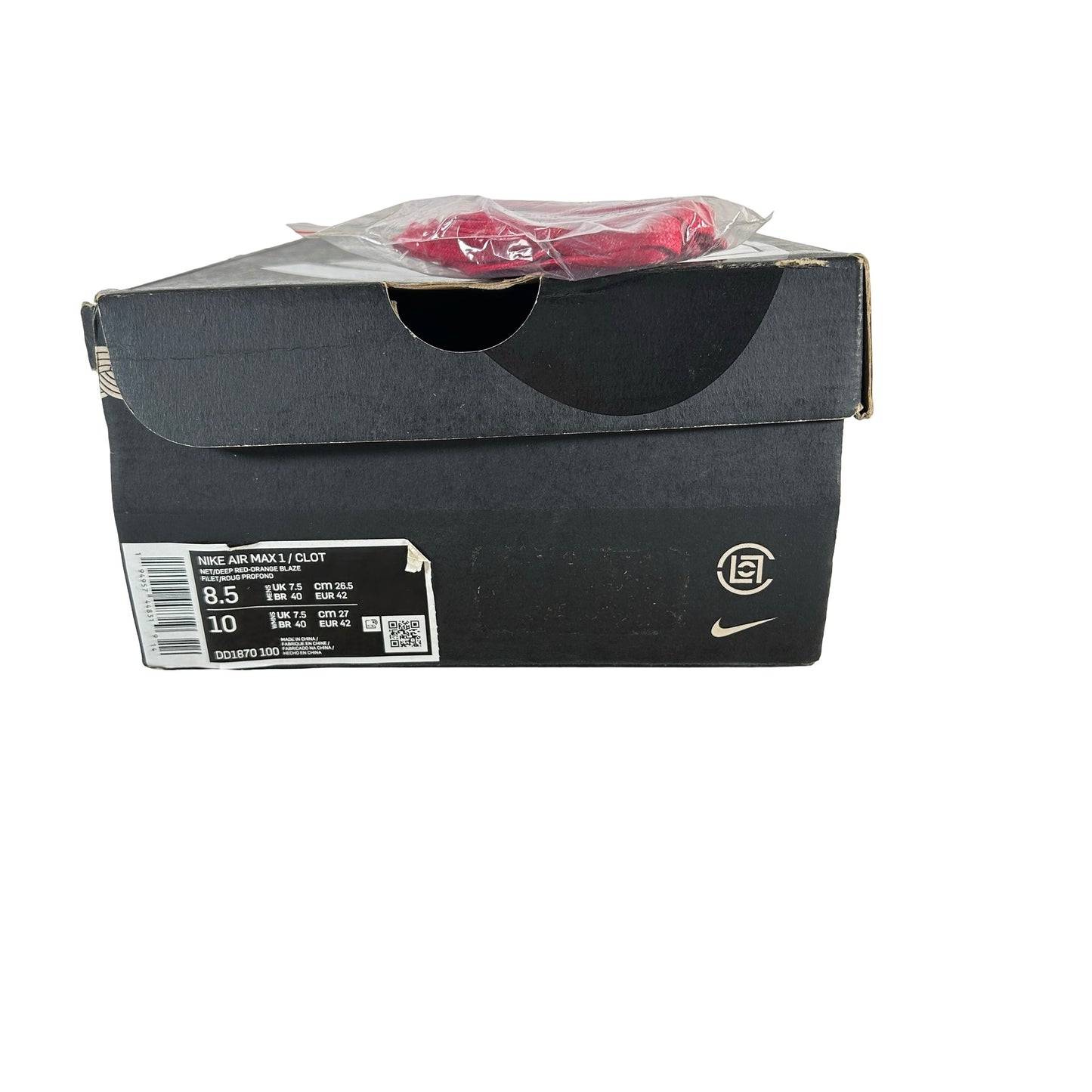 DD1870 100 Air Max 1 Clot [USED] - 8.5 M (Used)