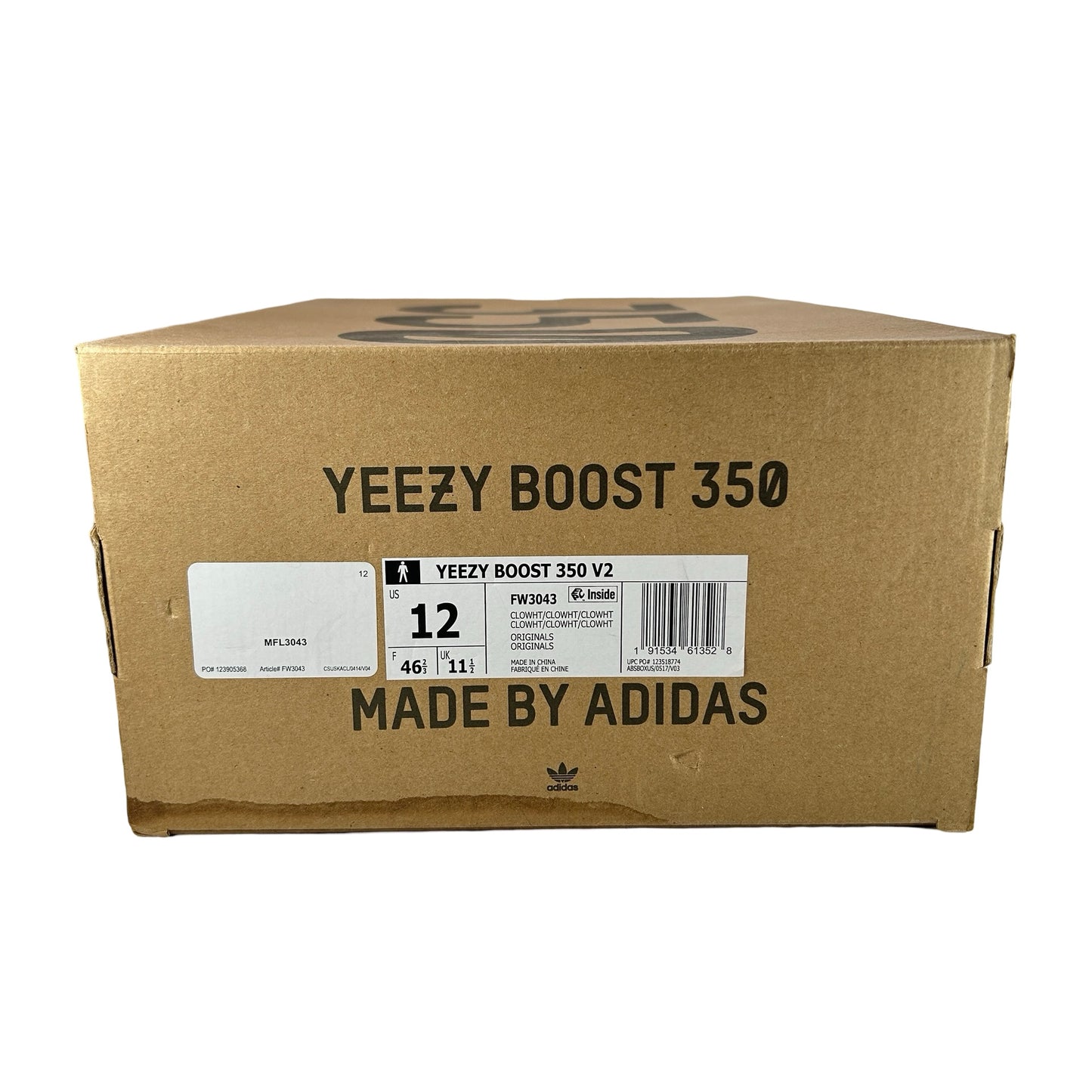 FW3043 adidas Yeezy Boost 350 V2 Cloud White (Non-Reflective) [USED] - 12 M (Used)