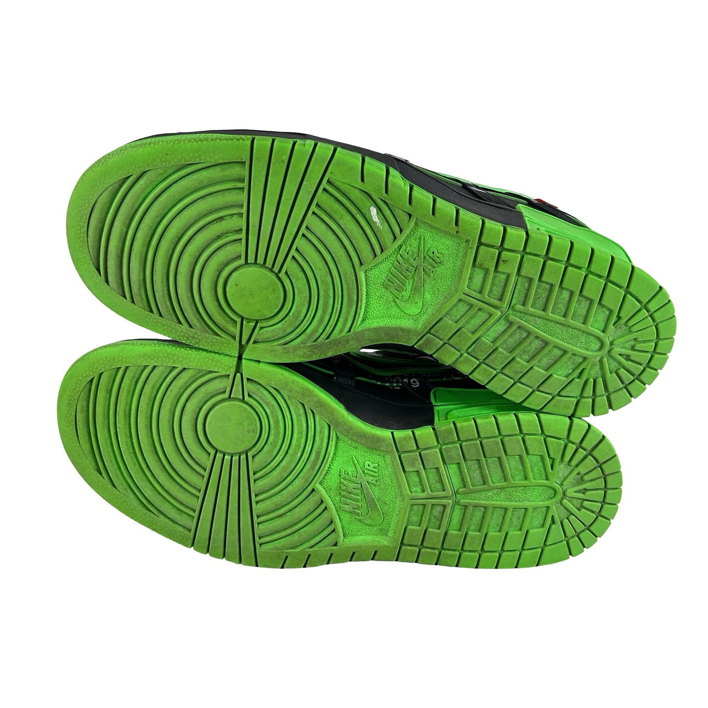 CU6015 001 Nike Air Rubber Dunk Off-White Green Strike [USED] - 11 M (Used) (No Box)