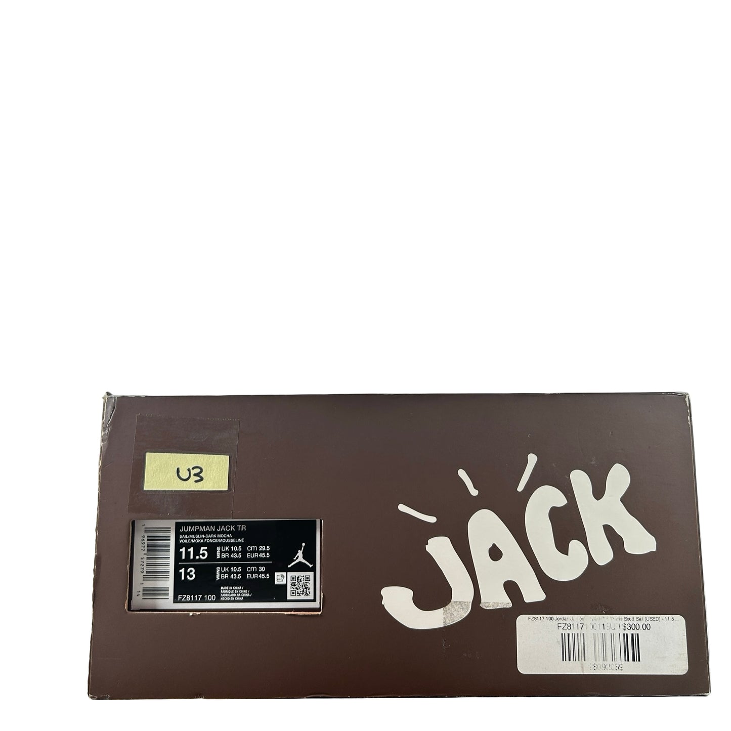 FZ8117 100 Jordan Jumpman Jack TR Travis Scott Sail [USED] - 11.5 M (Used3)