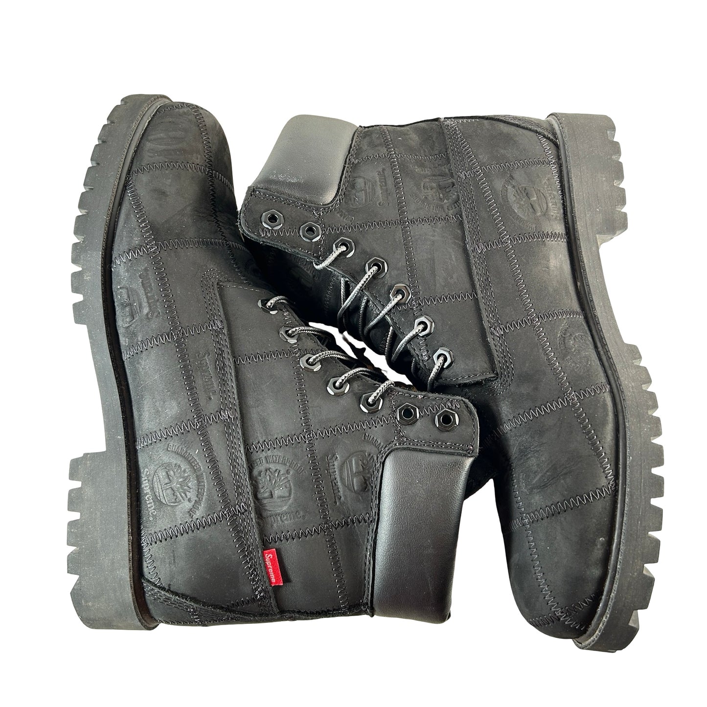TB0A5TBZW05 Timberland 6" Premium Waterproof Boot Supreme Patchwork Black [USED] - 11 M (Used)