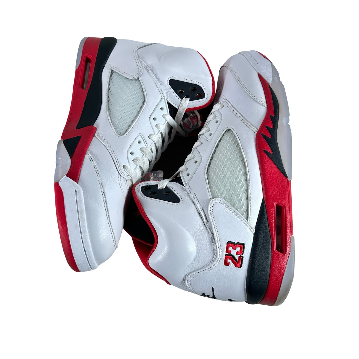 HQ7978 101 Jordan 5 Retro Fire Red Black Tongue (2025) [USED] - 12 M (Used8)