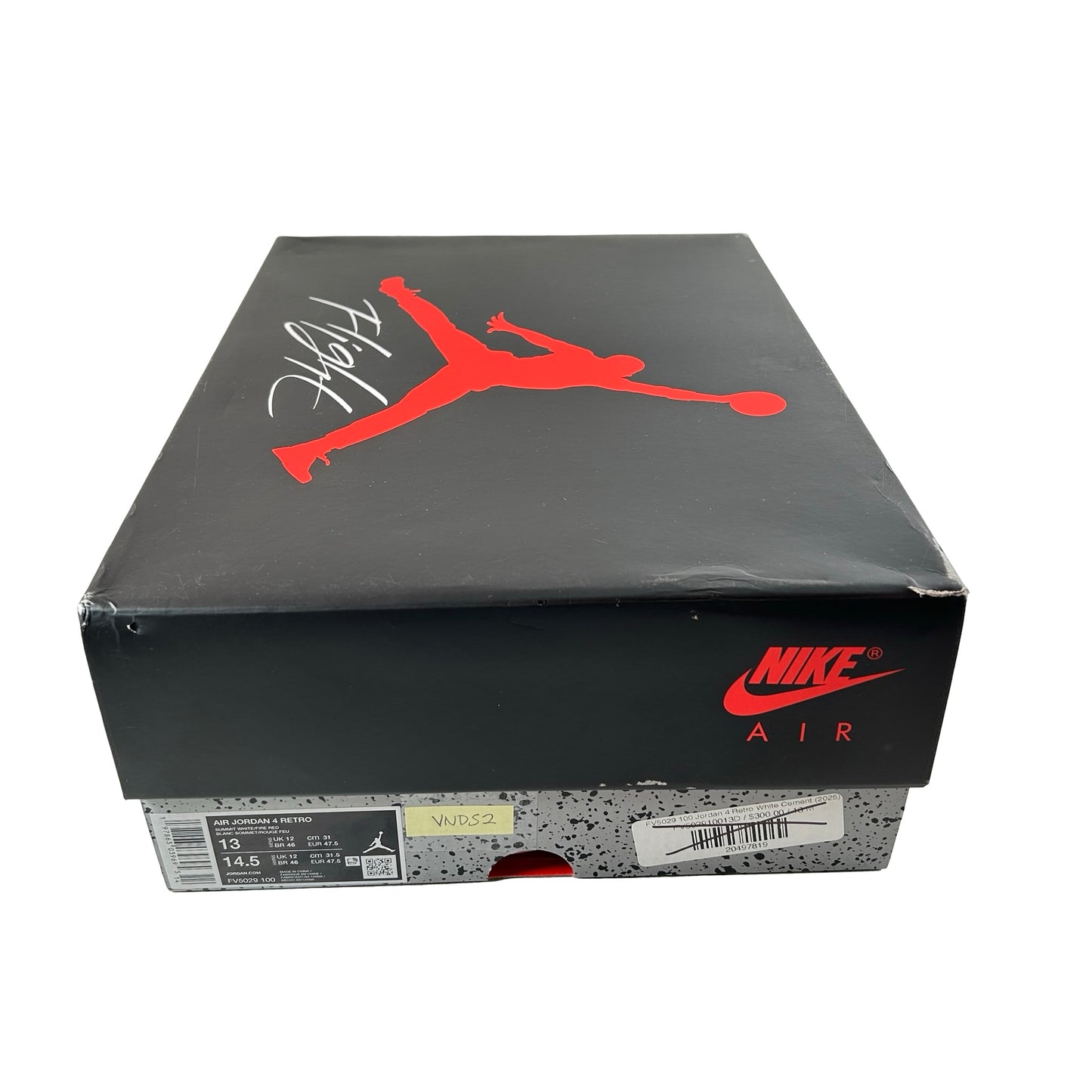 FV5029 100 Jordan 4 Retro White Cement (2025) [USED] - 13 M (VNDS2)