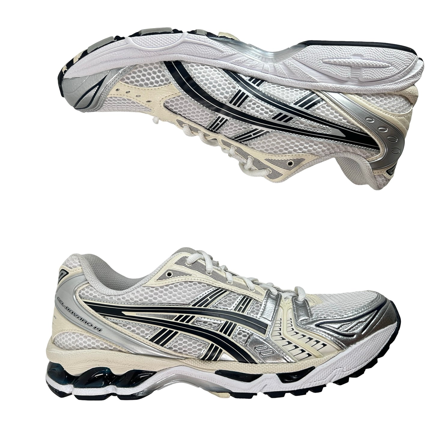 1202A956 109 ASICS Gel-Kayano 14 White Midnight (Women's) [USED] - 12 W / 10.5 M (Used)