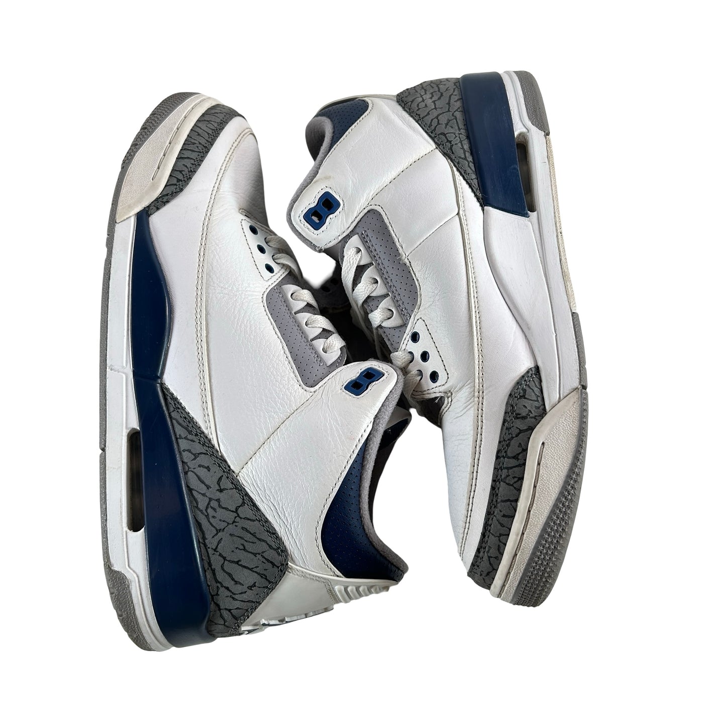 CT8532 140 Jordan 3 Retro Midnight Navy [USED] - 10 M (Used) (No Box)