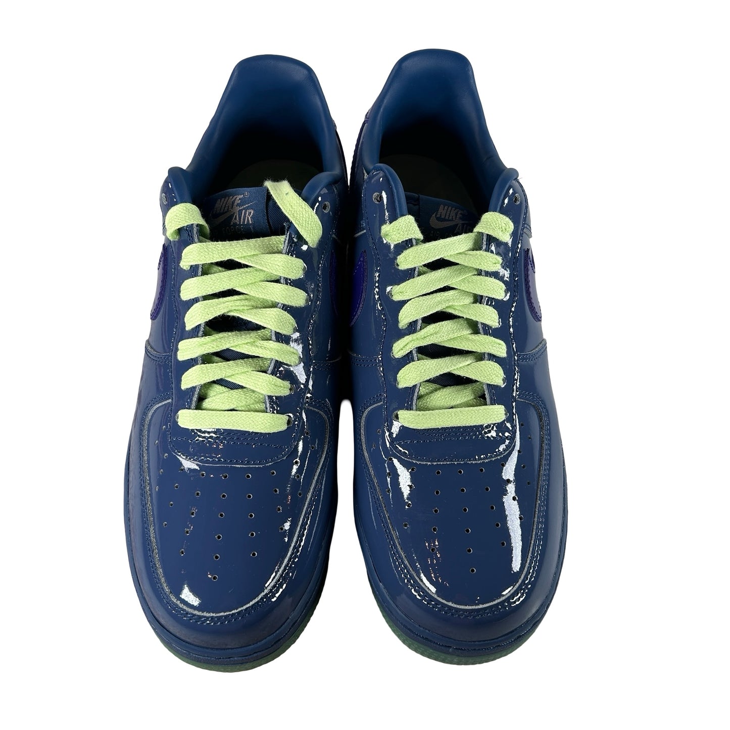 IO4489 400 Nike Air Force 1 Low Patent Leather Mystic Navy Grape Ice [USED] - 10 M (Used2)