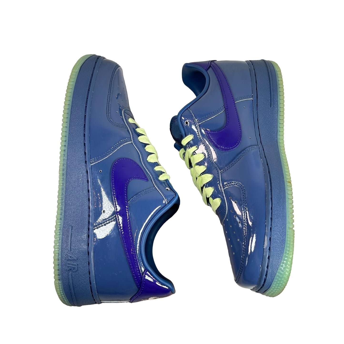 IO4489 400 Nike Air Force 1 Low Patent Leather Mystic Navy Grape Ice [USED] - 10 M (Used)