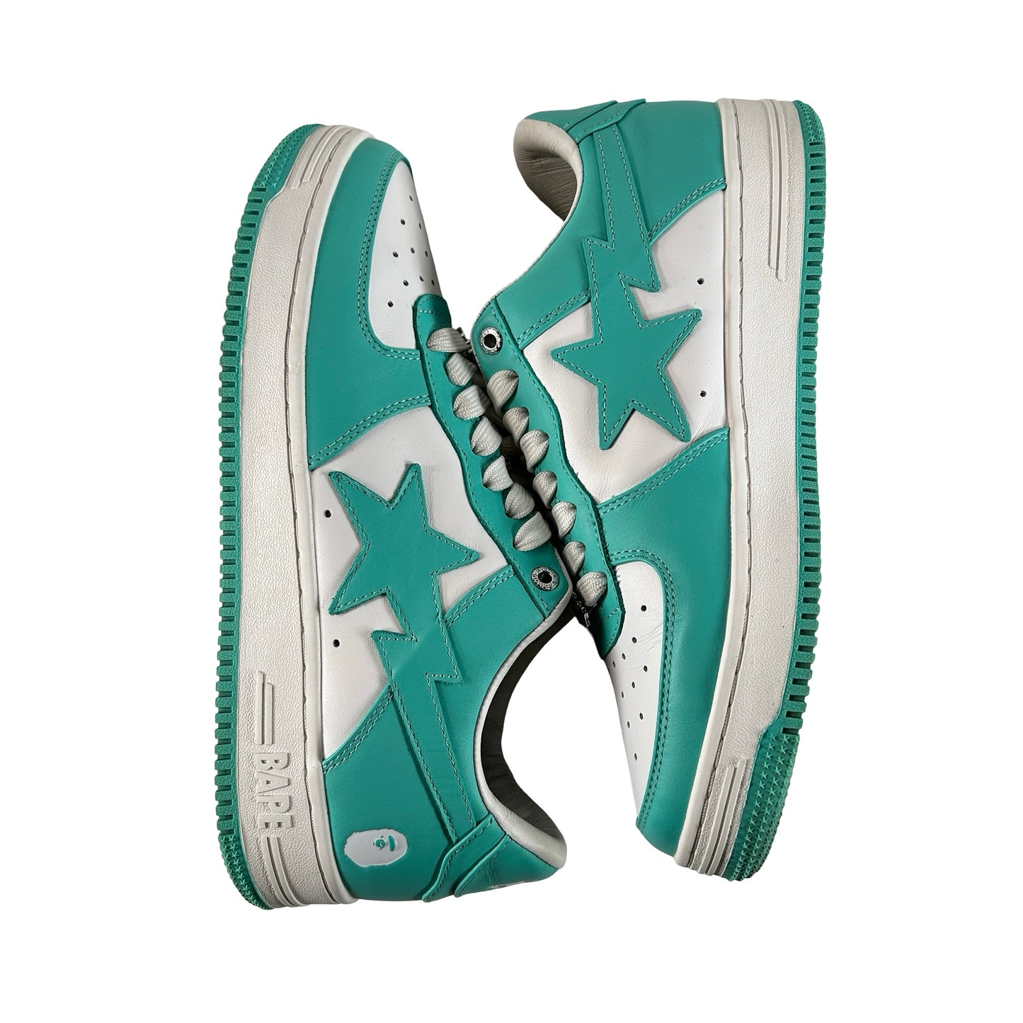 1I70 291 006 A Bathing Ape Bape Sta White Green (2022) [USED] - 10 M (Used)