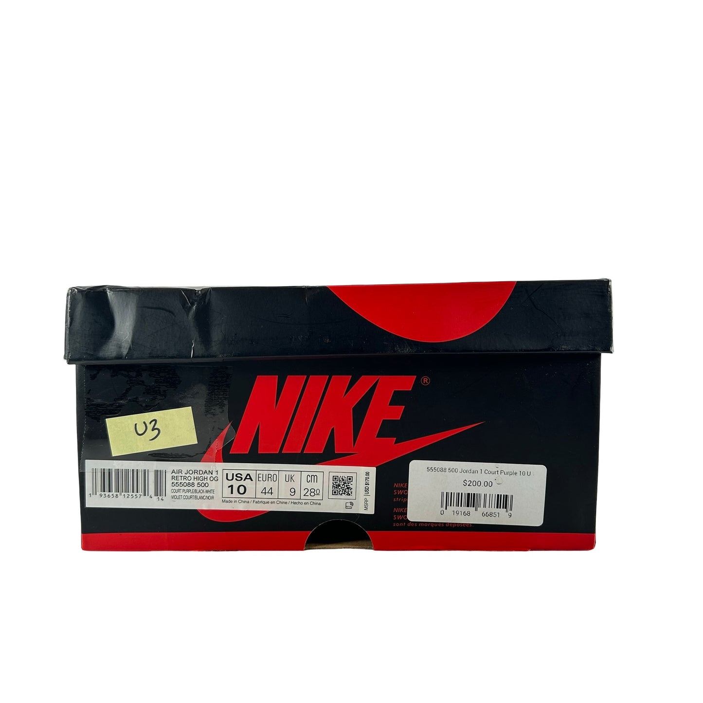 555088 500 Jordan 1 Court Purple [USED] - 10 M (Used3)