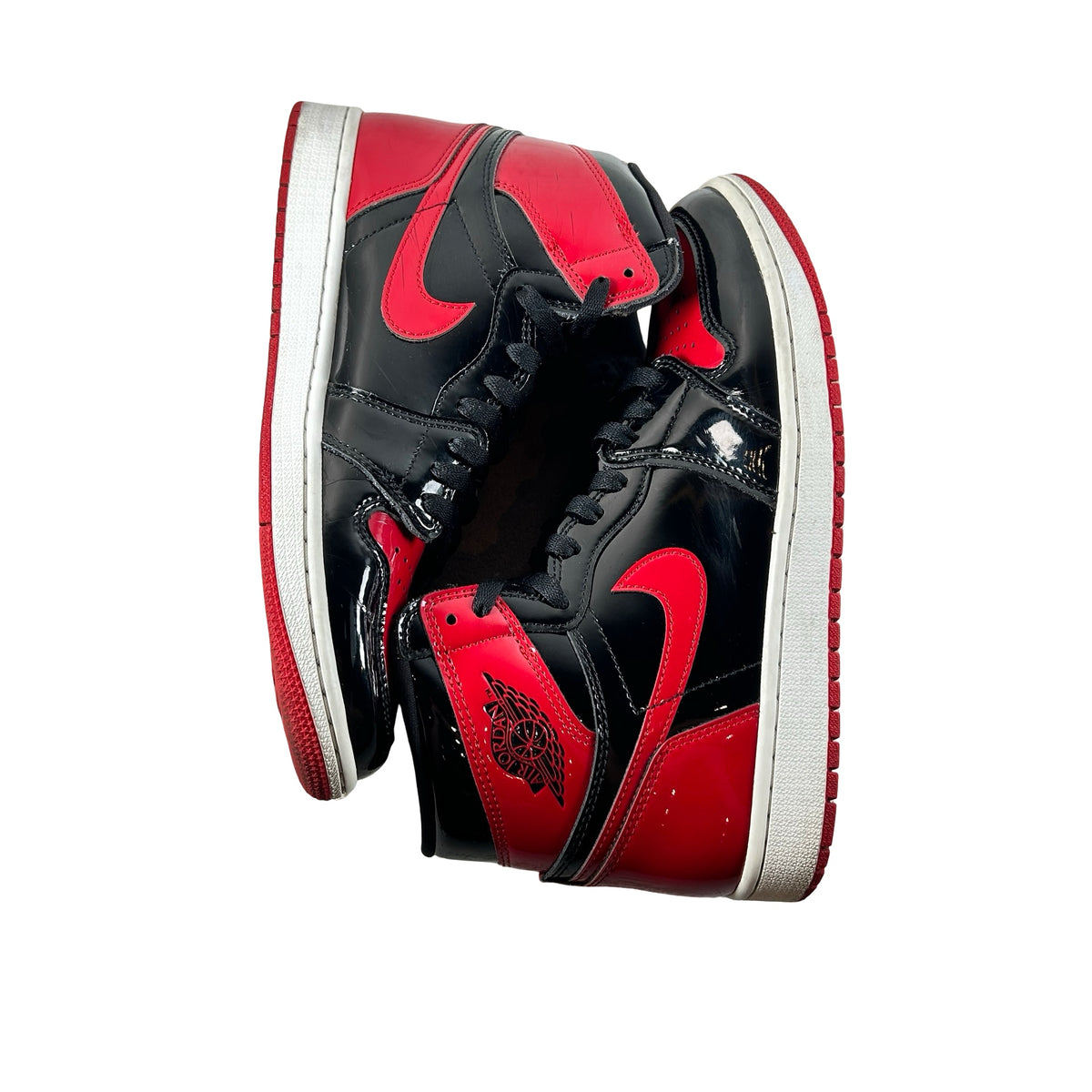555088 063 Jordan 1 Retro High OG Patent Bred [USED] - 9.5 M (Used12)