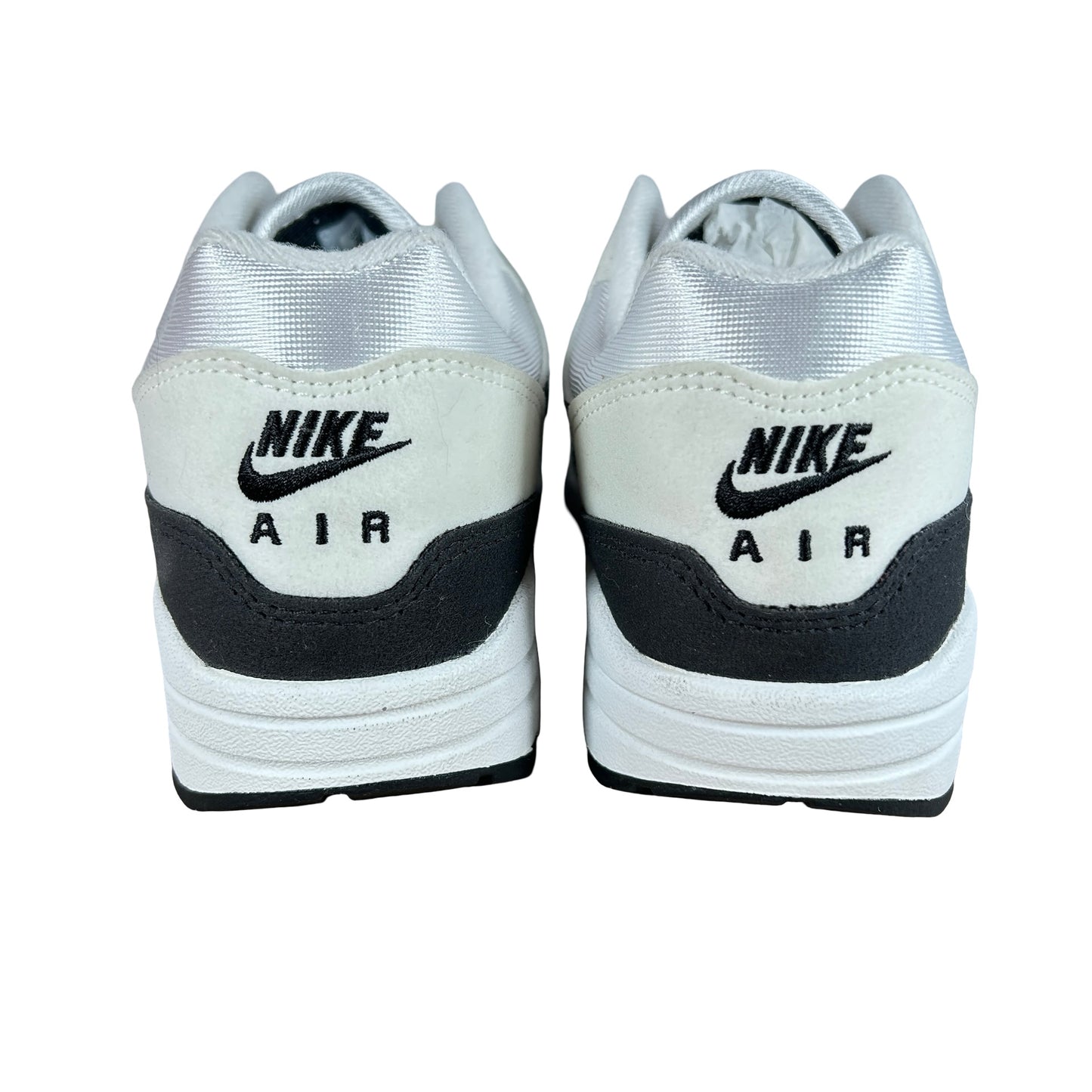 DZ2628 102 Nike Air Max 1 White Black Neutral Grey (Women's) [USED] - 7 W (Used)