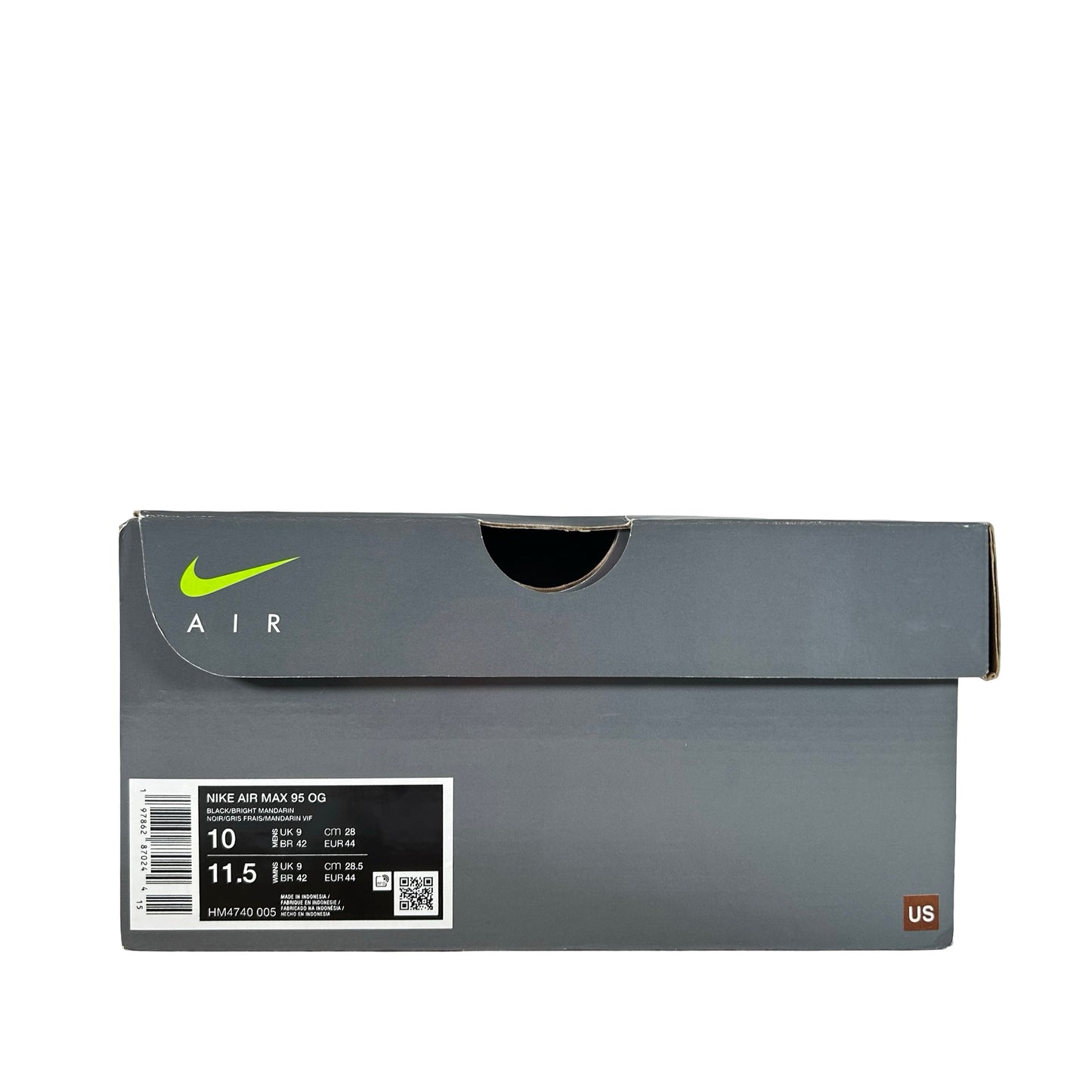 HM4740 005 Nike Air Max 95 OG Big Bubble Bright Mandarin (2025) [USED] - 10 M (Used)