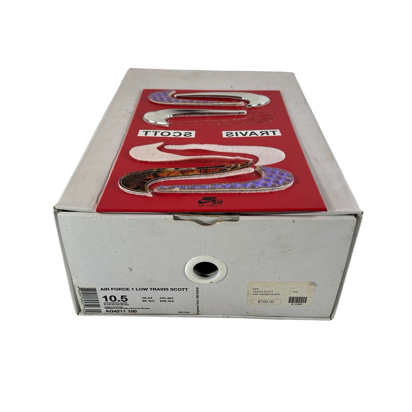 AQ4211 100 Nike Air Force 1 Low Travis Scott (AF100) [USED] - 10.5 M (Used)