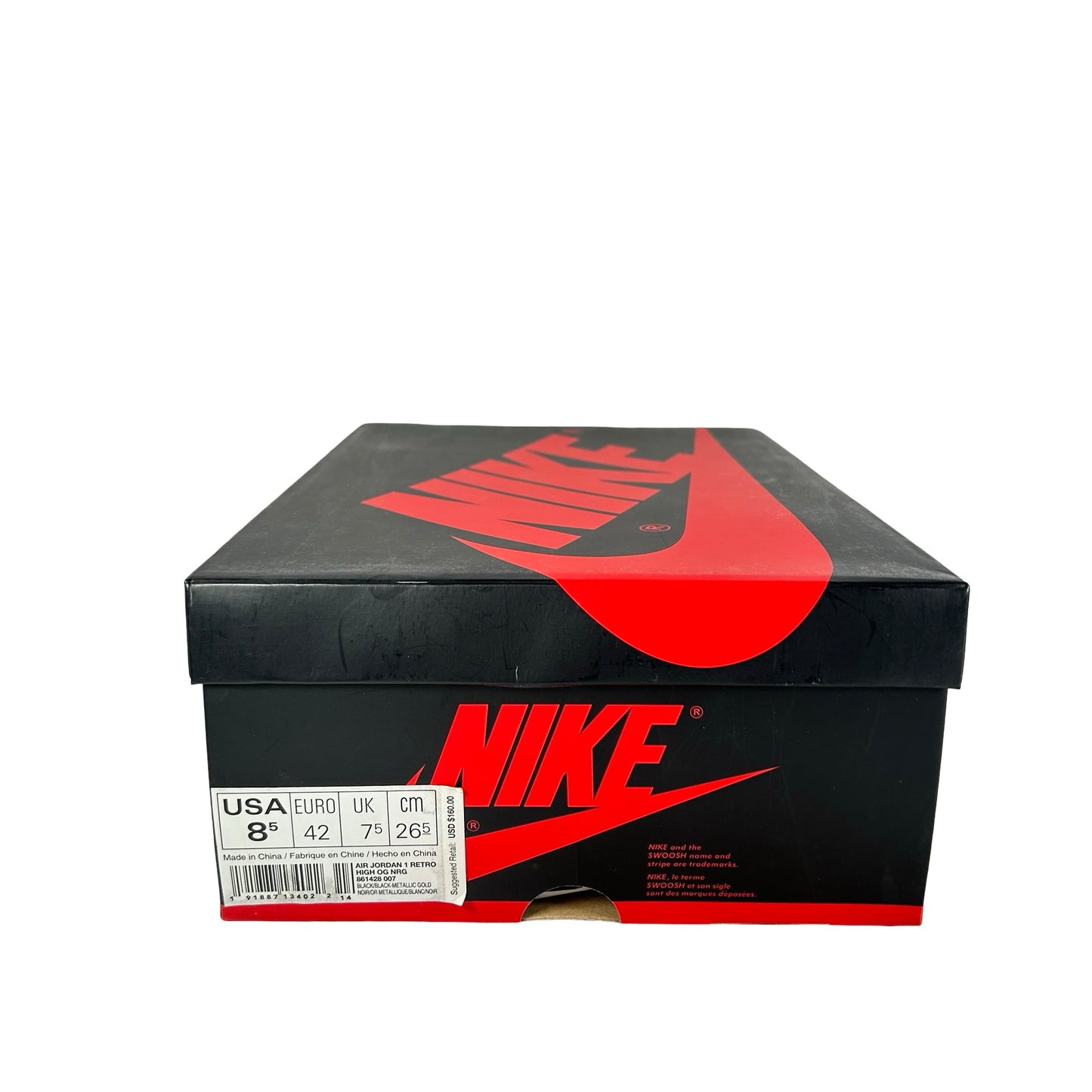 861428 007 Jordan 1 Retro High NRG Patent Gold Toe [USED] - 8.5 M (Used)