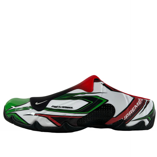 FN0289 100 Nike Clogposite Supreme White Gym Red Green [USED] - 9.5 M (Used)