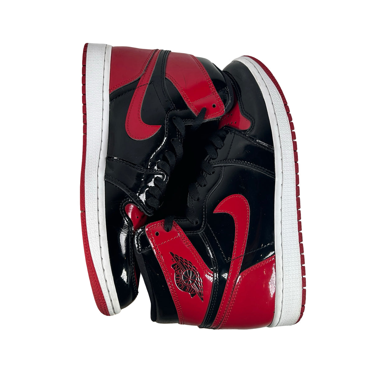 555088 063 Jordan 1 Retro High OG Patent Bred [USED] - 9 M (Used4) (No Box4)