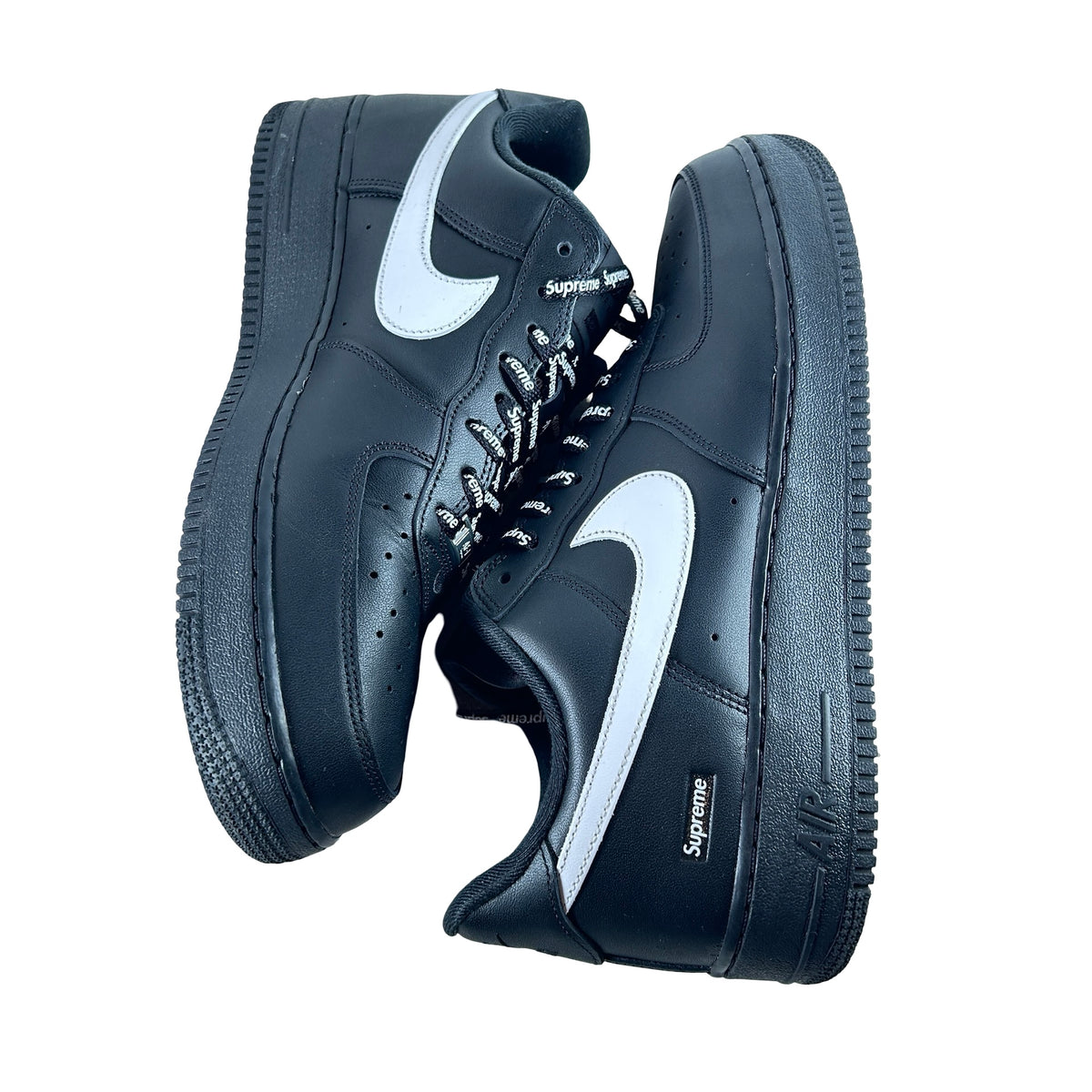 CU9225 002 Nike Air Force 1 Low Supreme Black White [USED] - 12 M (Used3)
