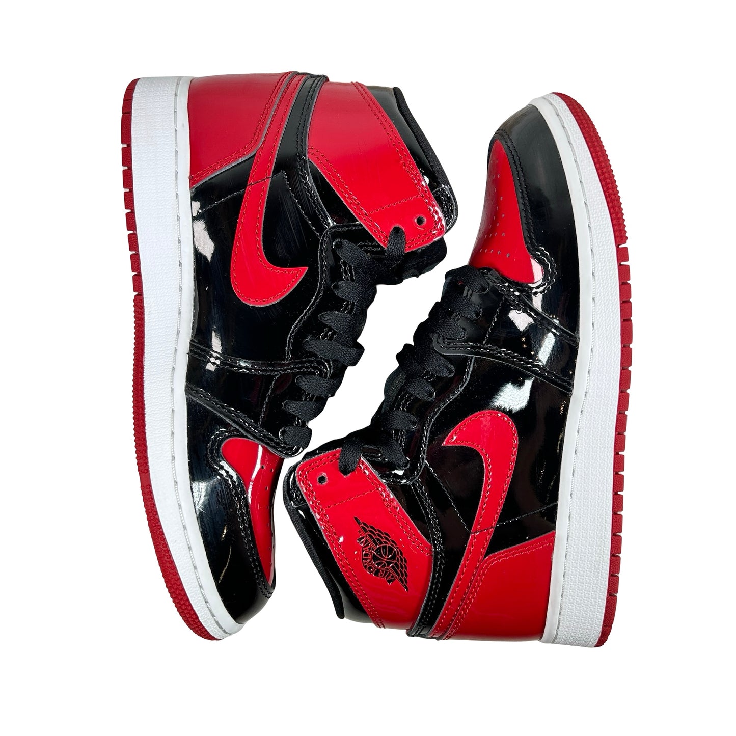 575441 063 Jordan 1 Retro High OG Patent Bred (GS) [USED] - 4.5 Y (Used3)