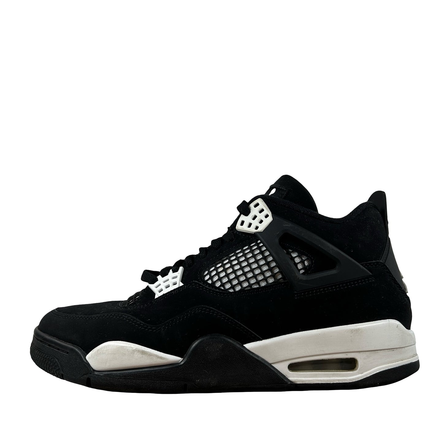 FQ8138 001  Jordan 4 Retro White Thunder [USED] - 9 M (Used4) (No Box4)