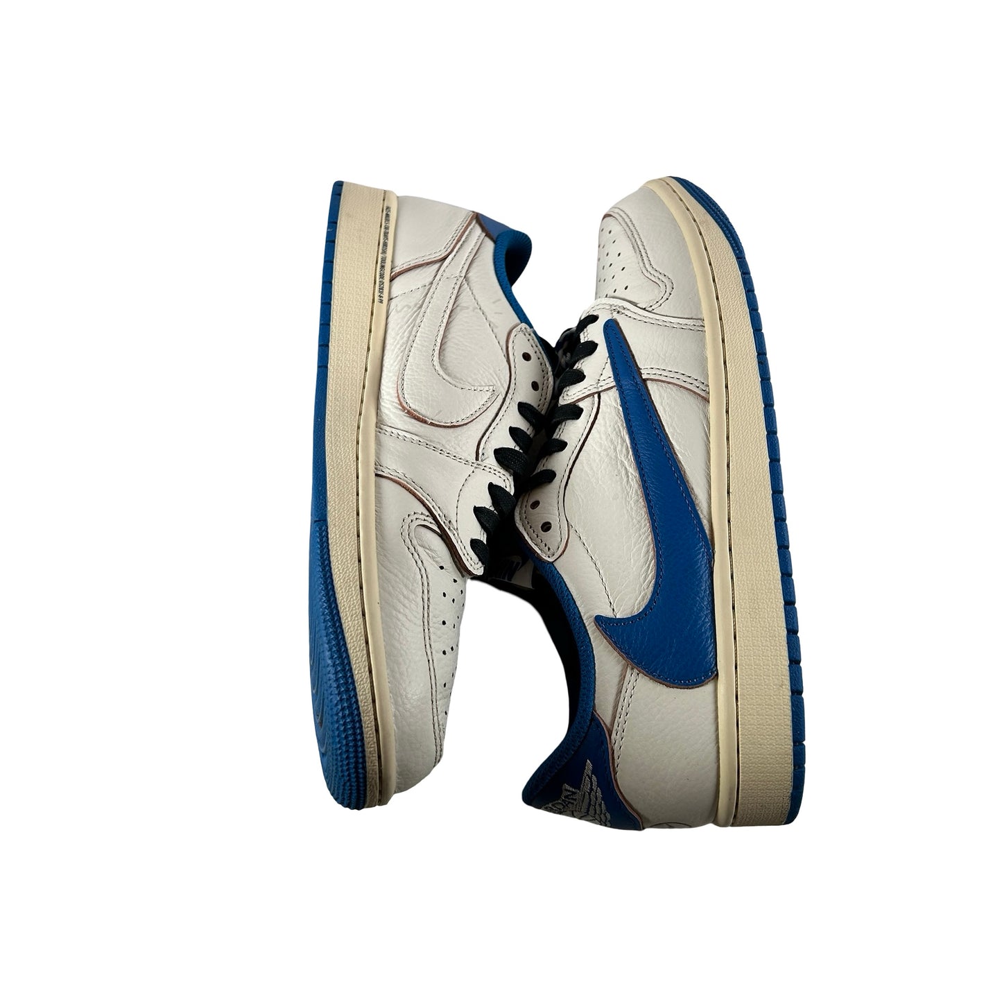 DM7866 104 Jordan 1 Retro Low OG SP Fragment x Travis Scott Sail Military Blue [USED] - 9 M (Used)
